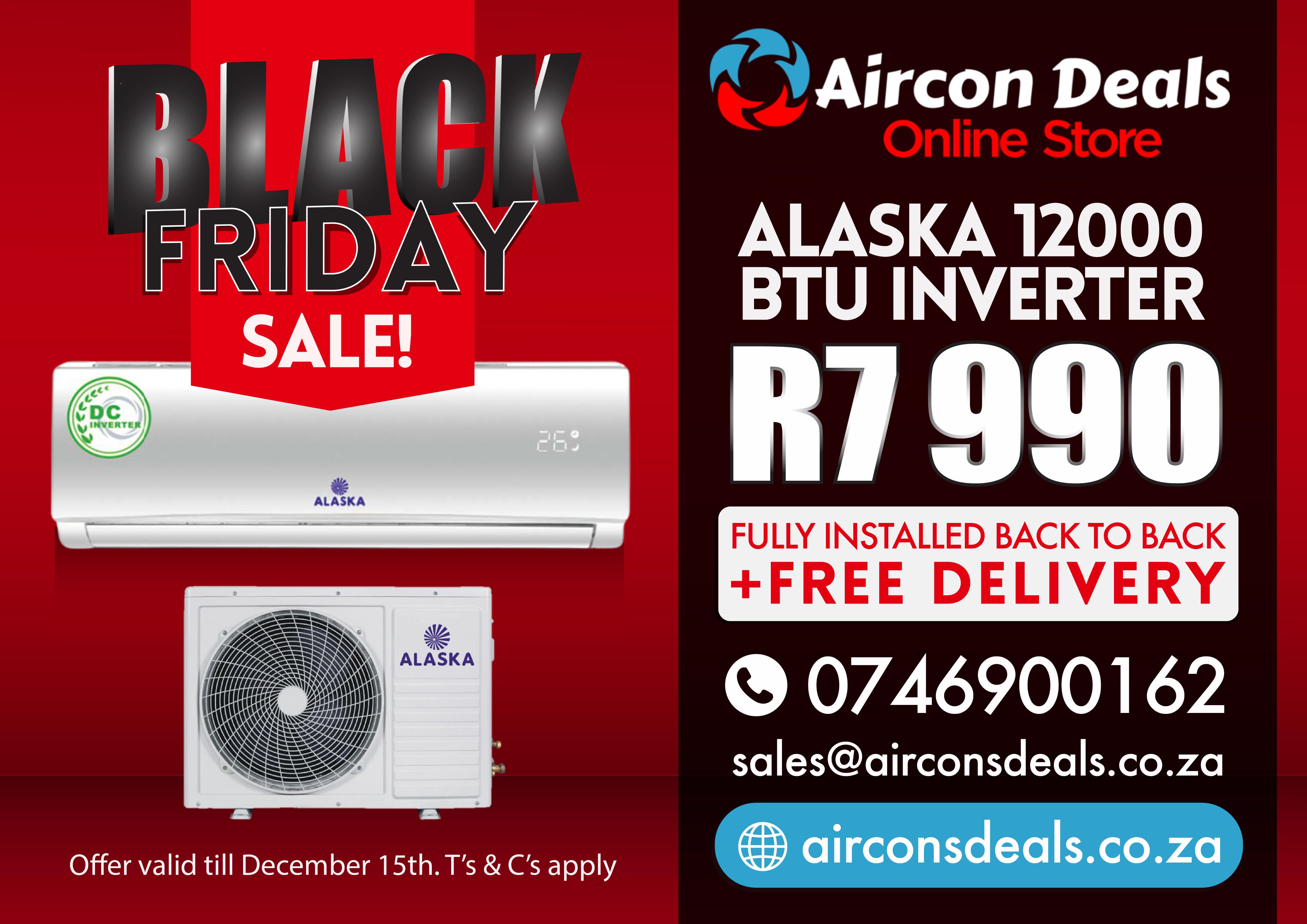 Alaska 12 Btu Inv Black Friday Deal Fully Installed